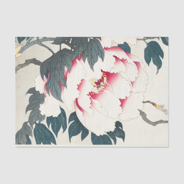 JAPANER-DRUCK-BLUMEN-SEIDENPAPIER SEIDENPAPIER (Vorderseite)
