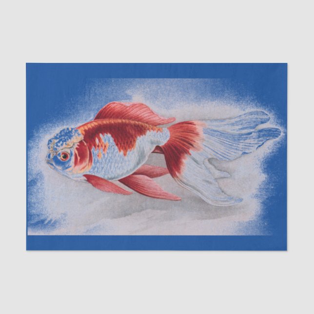 JAPANER-DRUCK-GOLDFISCH-SEIDENPAPIER SEIDENPAPIER (Vorderseite)