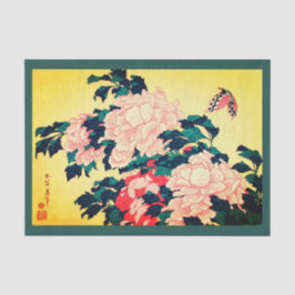 Japaner-Druck mit Schmetterlings-Seidenpapier Seidenpapier