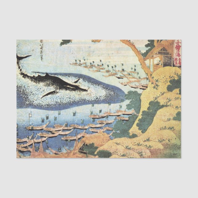 JAPANER-DRUCK MIT WAL Seidenpapier (Vorderseite)
