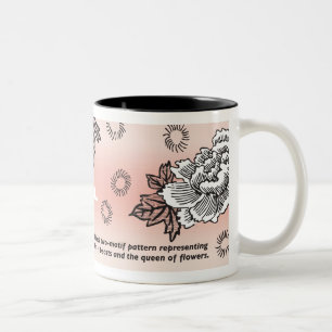 Japaner-Entwurf/Übersetzung des 19. Jahrhunderts, Zweifarbige Tasse