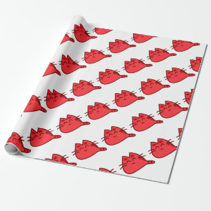 Japaner Kawaii Artkitty-Katze niedlich Geschenkpapier