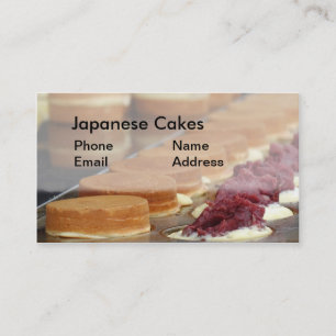 Japaner-Kuchen und Zartheit Visitenkarte