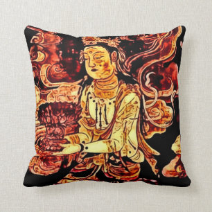 Japaner-Pandora-Kunst Nouveau Wurfs-Kissen Kissen