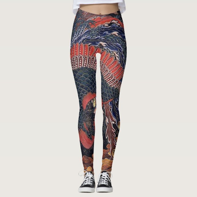 Japaner Phoenix Leggings (Vorderseite)