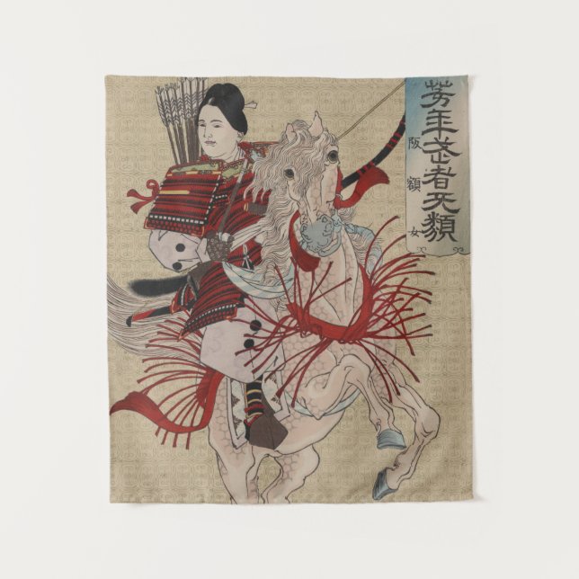 Japaner Ukiyo-e Hangakujo durch Yoshitoshi Wandteppich (Vorderseite)