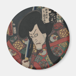 Japaner Ukiyo-e Samurais Kabuki Schauspieler durch Magnet