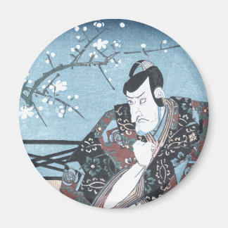 Japaner Ukiyo-e Winter Kabuki Schauspieler durch Magnet