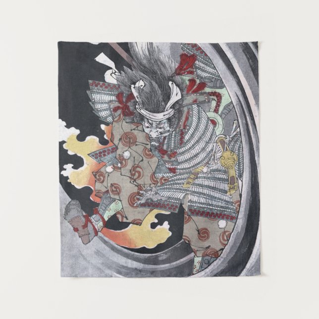 Japaner Ukiyo-e Yokai Geist durch Yoshitoshi Wandteppich (Vorderseite)