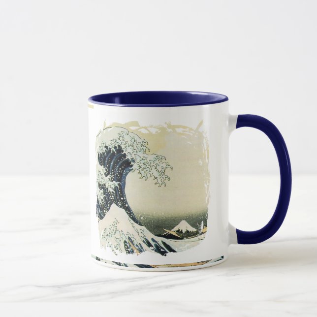 Japaner-Wellen-Malerei-Entwurf Tasse (Rechts)