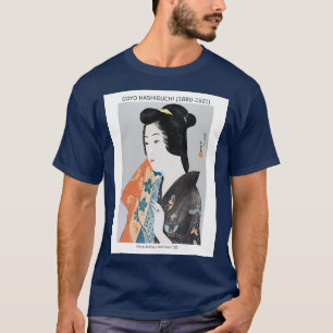 Japanerin, die ihr Handtuch hält - Goyō Hashiguchi T-Shirt