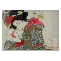 Japanerin mit Katze, Tsukioka Yoshitoshi