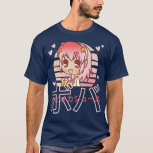 Japanese Anime Chibi Kawaii Girl Boba Bubble Tea C T-Shirt