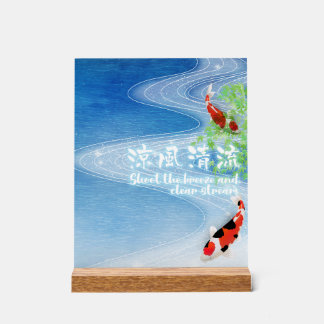 Japanese art -Shoot the breeze and clear stream -