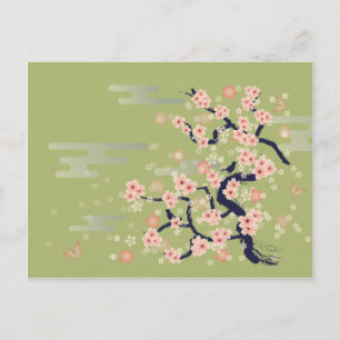 JAPANESE Blossom Postkarte