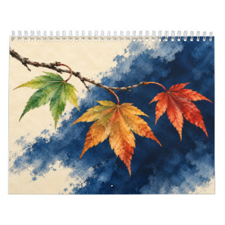 Japanese Botanical Art in Traditional Colors Kalender