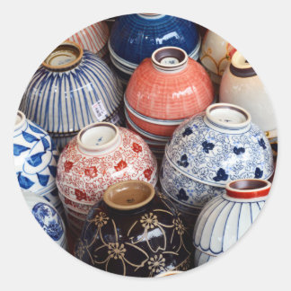 Japanese Bowls: Tokyo Runder Aufkleber