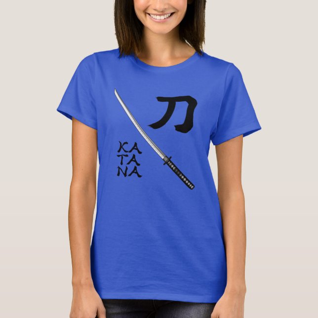 Japanese Calligraphy Sword T-Shirt (Vorderseite)