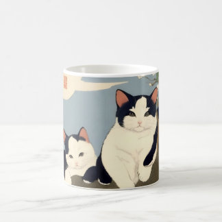 Japanese Cats Blossom Tree Mug – Ukiyo-e Style
