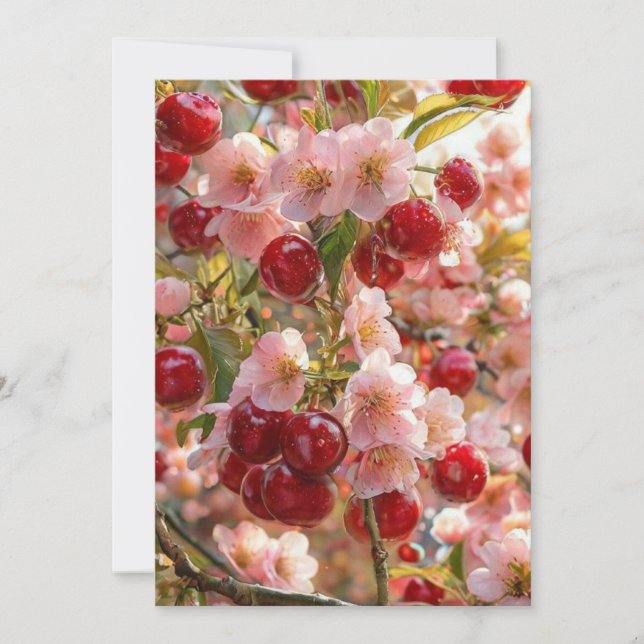 Japanese Cherry Blossom Castle Wedding Invitation  Einladung (Vorderseite)