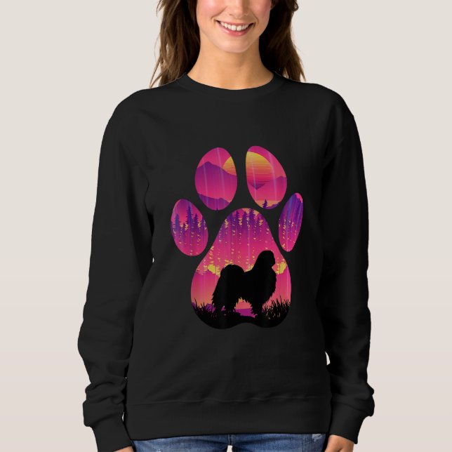 Japanese Chin Paw Mom Dad Dog  Women Men Sweatshirt (Vorderseite)