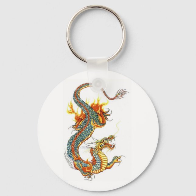 JAPANESE COLORED DRAGON SCHLÜSSELANHÄNGER (Vorderseite)