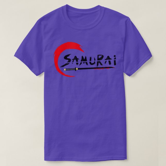 Japanese Cyber samurai tet warrior katana Aestheti T-Shirt (Design vorne)