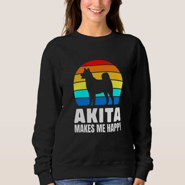 Japanese dog breed lovers Akita Sweatshirt (Vorderseite)