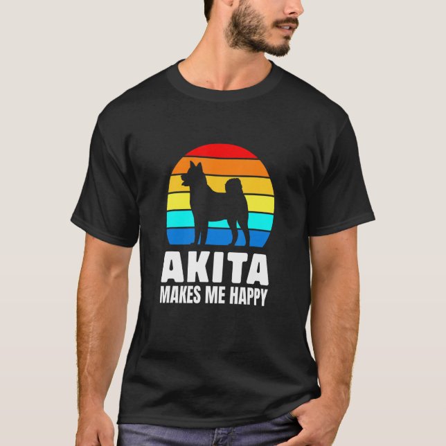 Japanese dog breed lovers Akita T-Shirt (Vorderseite)