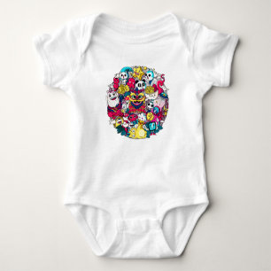 Japanese Doodle Baby Strampler