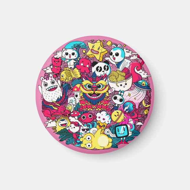 Japanese Doodle Magnet (Vorne)