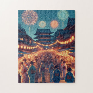 Japanese Fireworks Festival – Night Market Puzzle