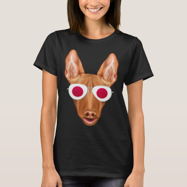 Japanese Flag Pharaoh Hound Dog Japan Pocket T-Shirt (Vorderseite)