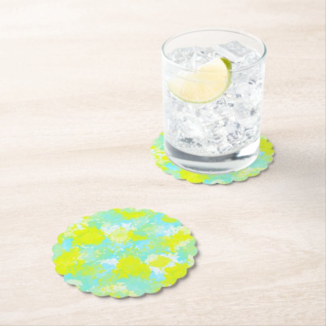 Japanese floral blue patterns untersetzer (Vor Ort)