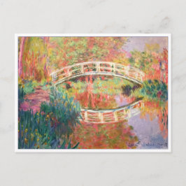 Japanese Footbridge, Giverny by Claude Monet Postkarte