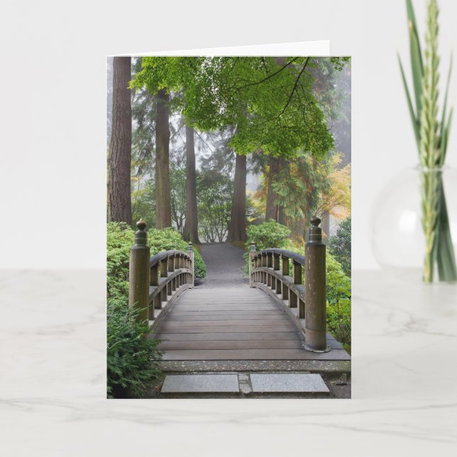Japanese Garden Greeting Card Karte (Vorderseite)