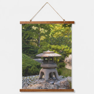 Japanese Garden - Traditional Aesthetic  Wandteppich Mit Holzrahmen