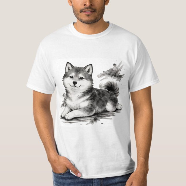【Japanese Ink Puppy T-Shirt】 T-Shirt (Vorderseite)