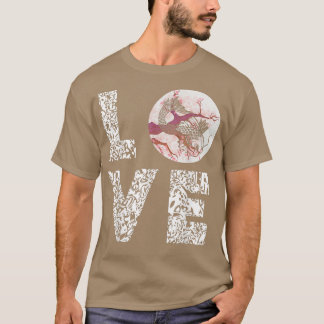 Japanese Koi Carp Yin Yang Leopard Love Sakura Tre T-Shirt
