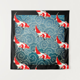 JAPANESE KOI FISH Tapestry Wandteppich
