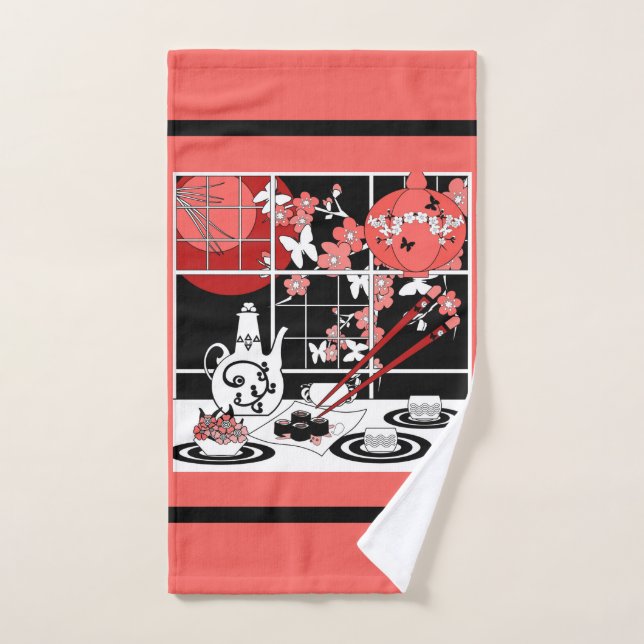 Japanese Küche Badhandtuch Set (Handtuch)