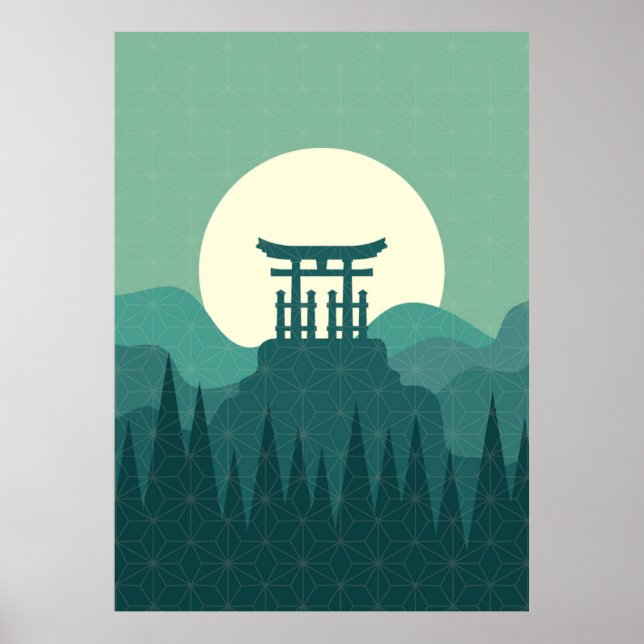 Japanese Landscape Poster (Vorne)
