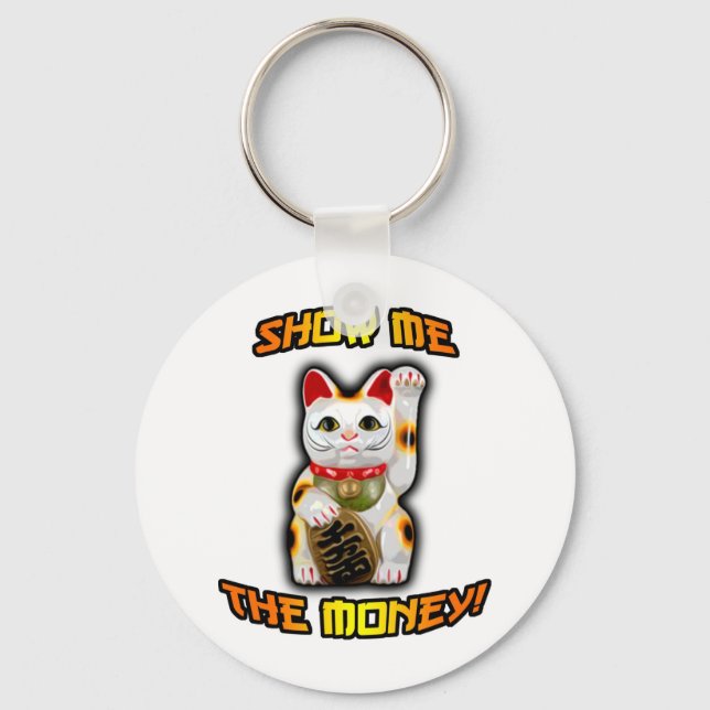 JAPANESE Money CAT Maneki Neko Schlüsselanhänger (Vorderseite)