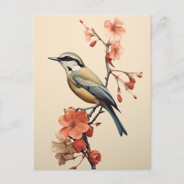 Japanese Morning Bird Postkarte (Vorderseite)