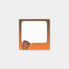 Japanese Ogre Yokai: Red Oni Speech Bubble Post-it Klebezettel