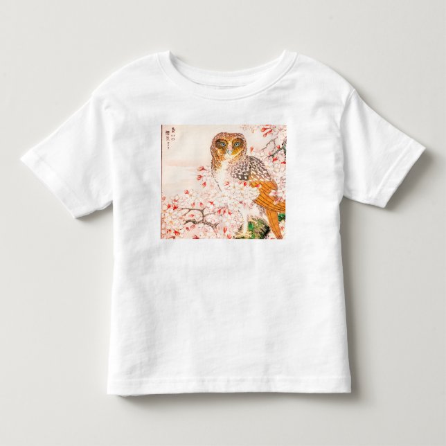 JAPANESE OWL TODDLER INDIVIDUELLE NAME T - Shirt (Vorderseite)