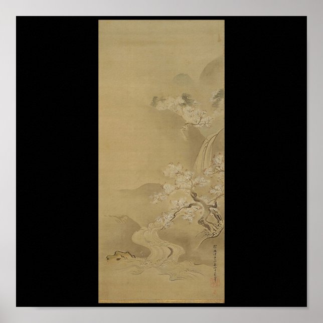 Japanese Painting c. 1672 Poster (Vorne)