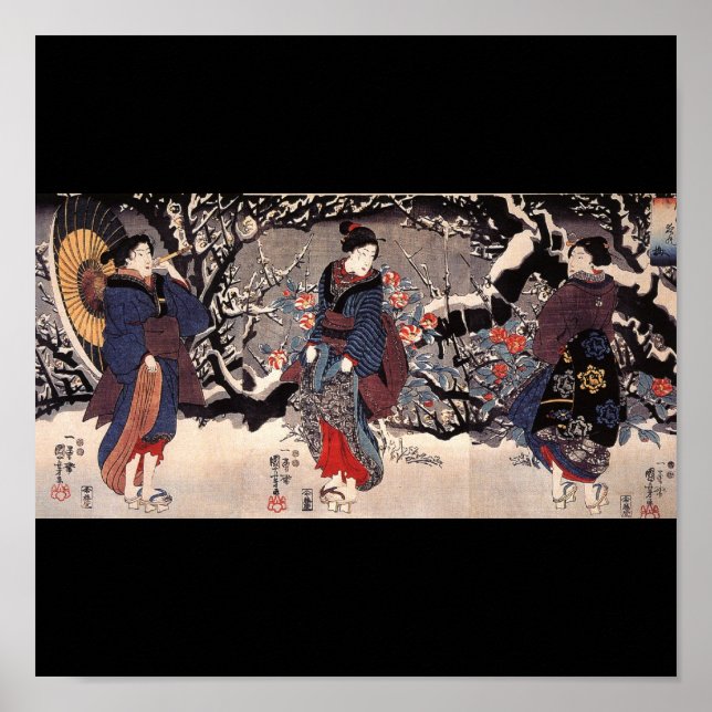 Japanese Painting c. 1800's Poster (Vorne)