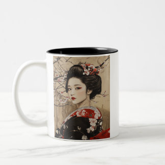 Japanese painting style GEISYA MAG06 Zweifarbige Tasse