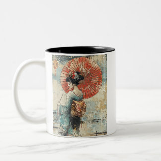 Japanese painting style GEISYA MAG09 Zweifarbige Tasse